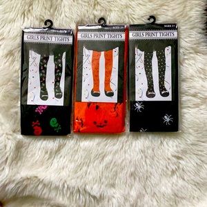 Girls pattern tights 3+